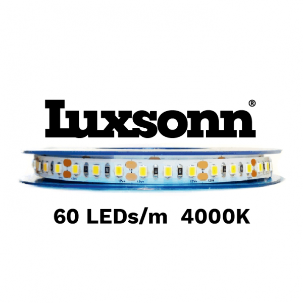 16 W/m LED juosta LUXSONN, SAMSUNG, DC24, 4000K (5 metrai)
