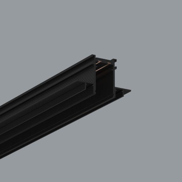 Spectra Lighting Insight užglaistomas bėgelis, 3m, juodas