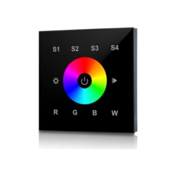 RGBW LED juostų imtuvų sieninis reguliavimo pultas Perfect-RF serija