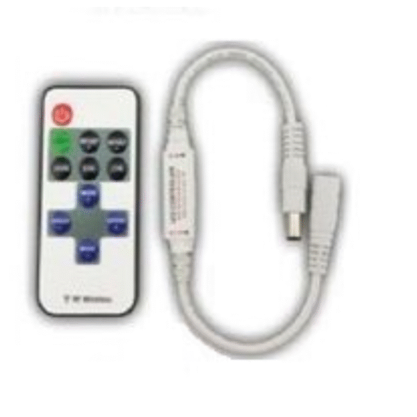 LED juostų valdiklis su RF distanciniu pulteliu RF-DIM-MINI