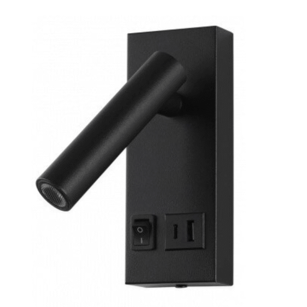 LED sieninis šviestuvas su USB