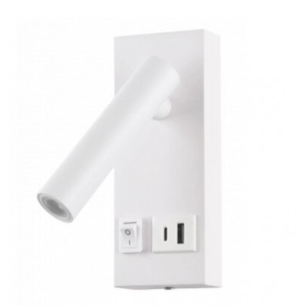 LED sieninis šviestuvas su USB