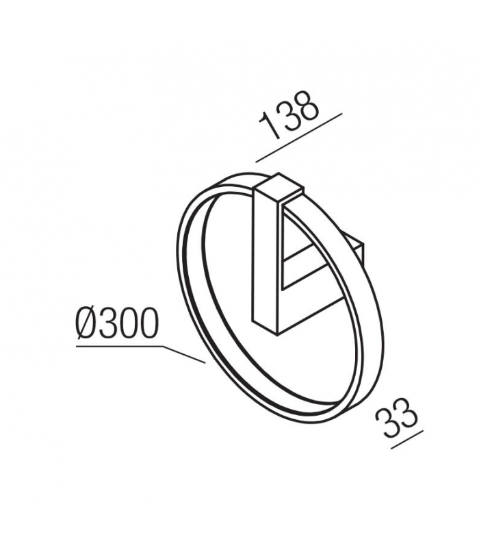 LED Sieninis šviestuvas ORION Nickel 01-3864