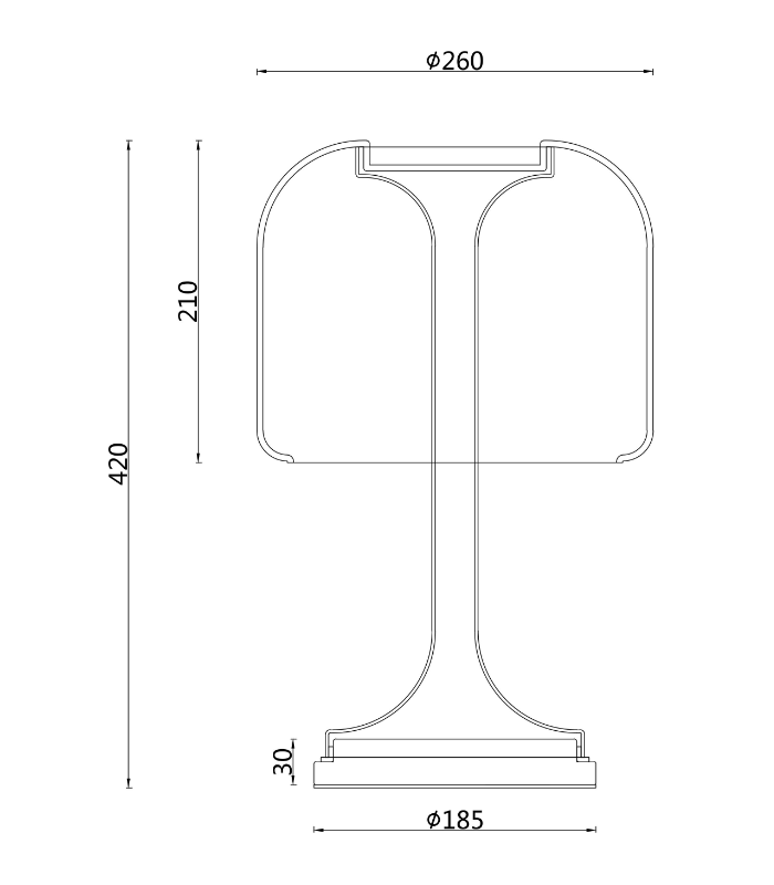LED Stalinis šviestuvas SPIRITO MOD286TL-L18B3K