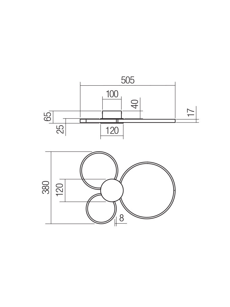 LED paviršinis šviestuvas ATOM 3105