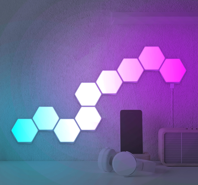 LED dekoratyvinis šviestuvas MAYA RGBW 9 kubeliai su RF nuotolinio valdymo pulteliu