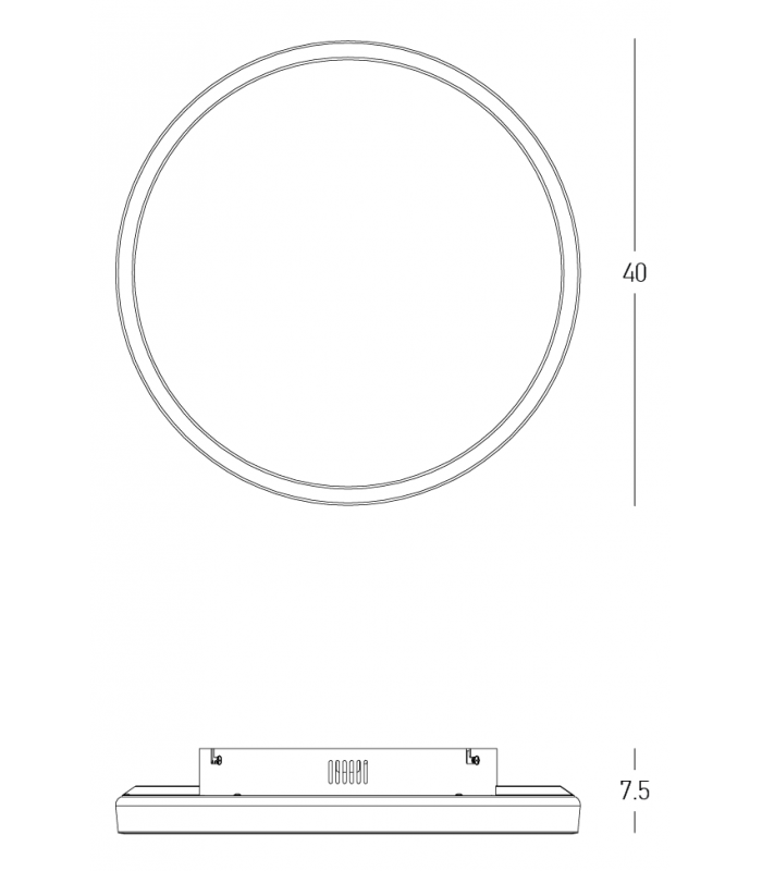 LED paviršinis šviestuvas Silver 038024