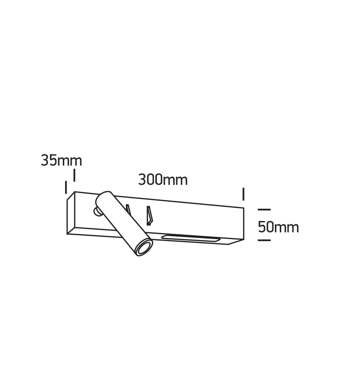 LED Sieninis šviestuvas 9W Left 65146BW