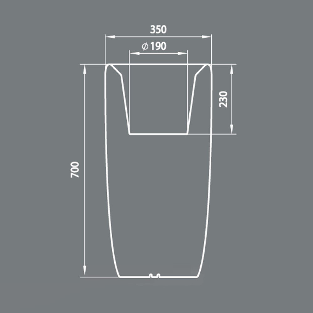 Pastatomas lauko šviestuvas FLOWERPOT M 9712